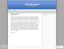 Tablet Screenshot of carrierwave.wordpress.com