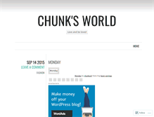 Tablet Screenshot of chunksworld.wordpress.com