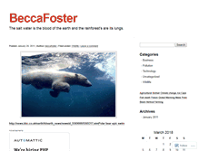 Tablet Screenshot of beccafoster.wordpress.com