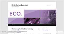 Desktop Screenshot of ecoaroma.wordpress.com