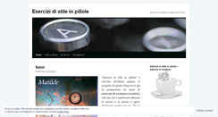 Desktop Screenshot of esercizidistileinpillole.wordpress.com