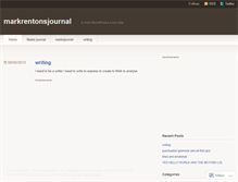 Tablet Screenshot of markrentonsjournal.wordpress.com