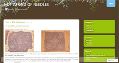 Desktop Screenshot of notafraidofneedles.wordpress.com