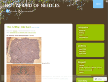 Tablet Screenshot of notafraidofneedles.wordpress.com