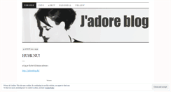 Desktop Screenshot of jadoreblog.wordpress.com