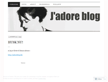 Tablet Screenshot of jadoreblog.wordpress.com