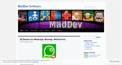 Desktop Screenshot of maddevsoftware.wordpress.com