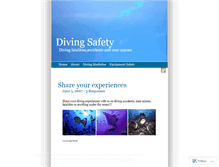 Tablet Screenshot of divingsafety.wordpress.com