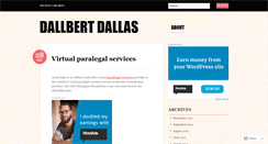 Desktop Screenshot of dallbertdallas.wordpress.com