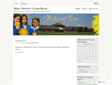 Tablet Screenshot of mrsgovusclass.wordpress.com