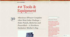 Desktop Screenshot of 07tools.wordpress.com