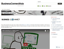 Tablet Screenshot of businessconnectasia.wordpress.com