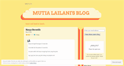 Desktop Screenshot of mutialailani.wordpress.com