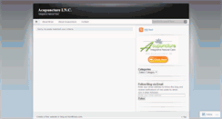 Desktop Screenshot of acupunctureinc.wordpress.com