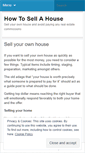 Mobile Screenshot of howtosellahouse.wordpress.com