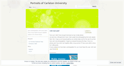 Desktop Screenshot of carletonportraits.wordpress.com