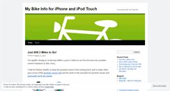 Desktop Screenshot of mybikeinfo.wordpress.com