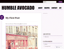 Tablet Screenshot of humbleavocado.wordpress.com