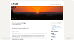 Desktop Screenshot of method8.wordpress.com