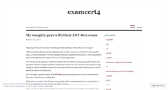 Desktop Screenshot of examcert4.wordpress.com