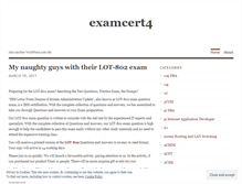 Tablet Screenshot of examcert4.wordpress.com