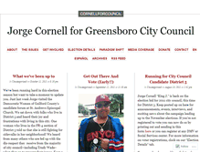 Tablet Screenshot of cornellforcouncil.wordpress.com