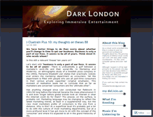 Tablet Screenshot of darklondon.wordpress.com