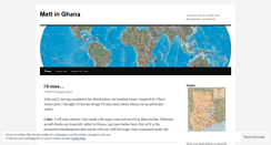 Desktop Screenshot of mattinghana.wordpress.com