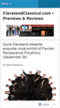 Mobile Screenshot of clevelandclassical.wordpress.com