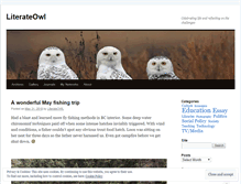 Tablet Screenshot of literateowl.wordpress.com