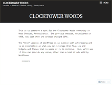 Tablet Screenshot of clocktowerwoods.wordpress.com