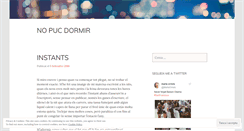 Desktop Screenshot of novulldormir.wordpress.com