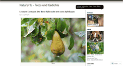 Desktop Screenshot of naturlyrik.wordpress.com