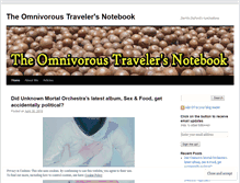 Tablet Screenshot of omnivoroustraveler.wordpress.com