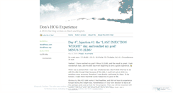 Desktop Screenshot of hcgexperience.wordpress.com