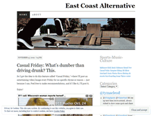 Tablet Screenshot of eastcoastalternative.wordpress.com