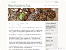 Tablet Screenshot of greenconnections.wordpress.com