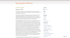 Desktop Screenshot of becomingmorewithless.wordpress.com