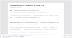 Desktop Screenshot of imanagementslices4iwood2012.wordpress.com