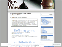 Tablet Screenshot of nowitstime.wordpress.com