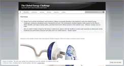Desktop Screenshot of globalenergychallenge.wordpress.com