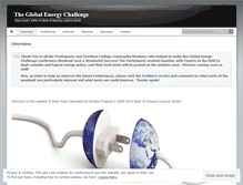 Tablet Screenshot of globalenergychallenge.wordpress.com
