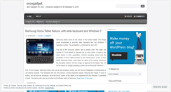 Desktop Screenshot of oncegadget.wordpress.com
