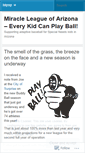 Mobile Screenshot of miracleleagueaz.wordpress.com