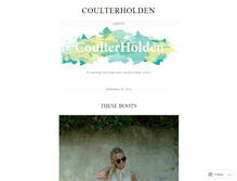 Tablet Screenshot of coulterholden.wordpress.com