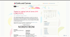 Desktop Screenshot of corksandcanvas.wordpress.com