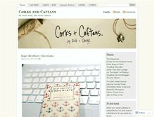 Tablet Screenshot of corksandcaftans.wordpress.com