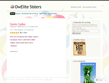 Tablet Screenshot of owelitesisters.wordpress.com