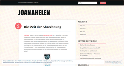 Desktop Screenshot of joanahelen.wordpress.com