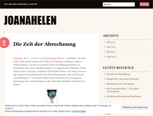 Tablet Screenshot of joanahelen.wordpress.com